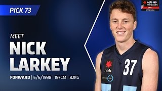 Draft, 2016: Pick 73 - Nick Larkey