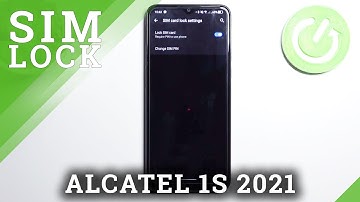 How to Lock SIM Card on ALCATEL 1S 2021 – Set PIN SIM