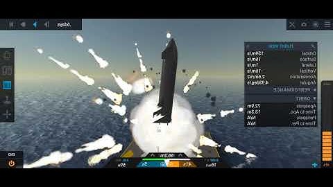 starship lands on occupied landing pad | simplerockets 2