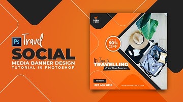 How to Design Travel Social Media Banner | Adobe Photoshop Tutorial | Speed Art | Grafix Mentor