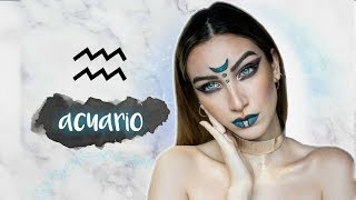 MAQUILLAJE ACUARIO || SIGNOS DEL ZODIACO