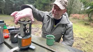 Coleman 520 WW2 stove - first time field test