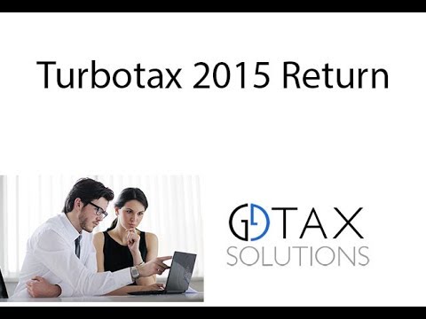 Turbotax 2015 Return