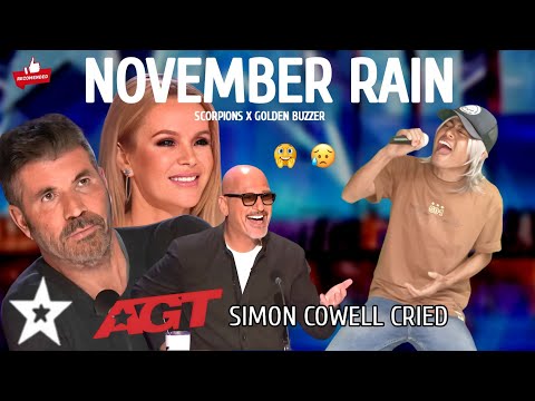 All The Judges Cry Hysterically | When They Heard The Song November Rain With Extraordinary Voice