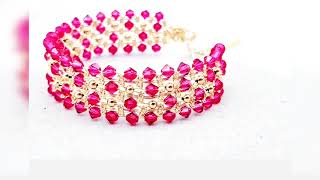 Hermoso Brazalete con cristales swarosky