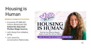 Housing is Human Full Presentation CC