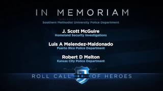 Police Week - 2016 Fallen Roll Call