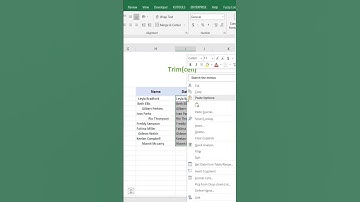 Remove Leading Spaces In Excel #excel #shorts #shortvideo