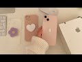 Iphone 13 aesthetic unboxing  accessories  