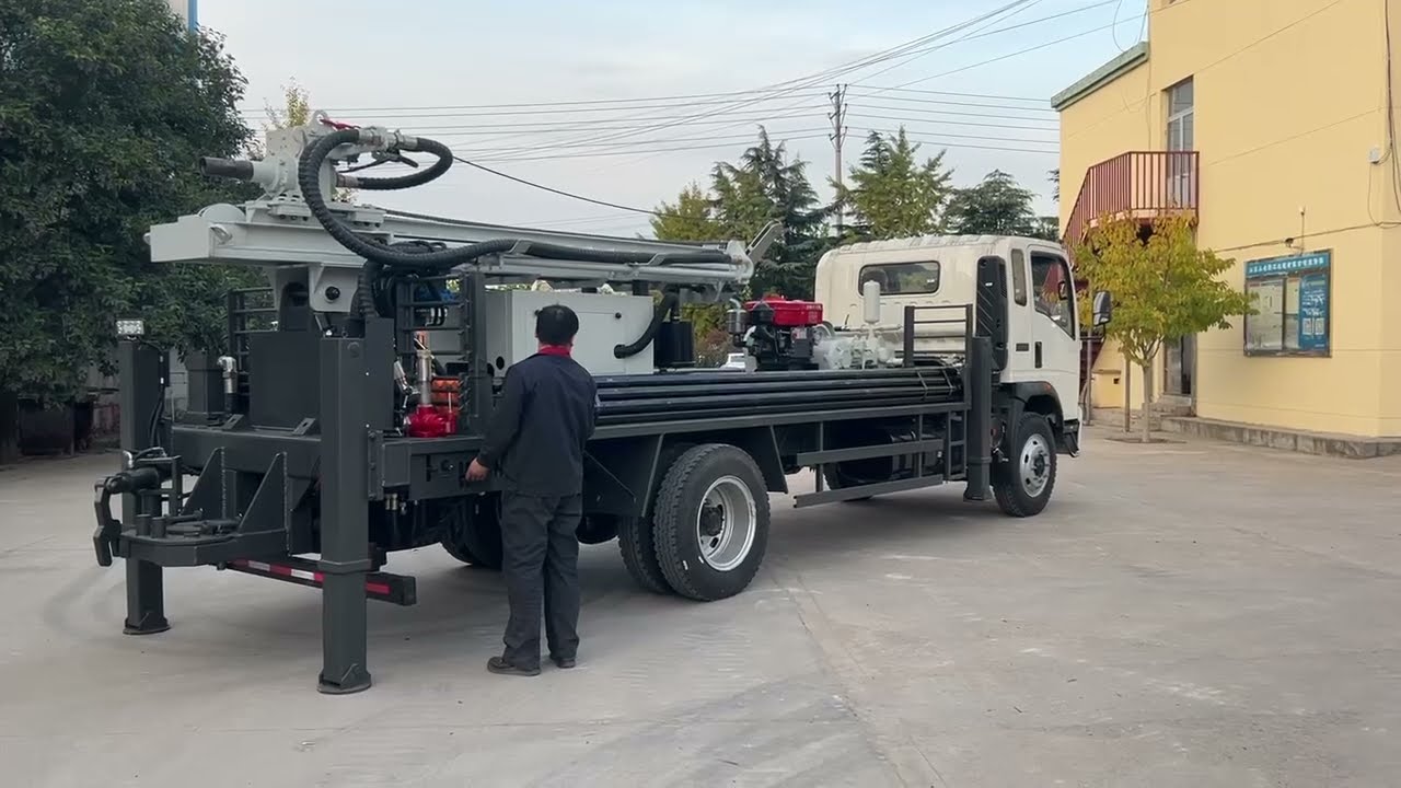 4x2 Sinotruk Howo truck mounted drilling rig for sale