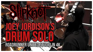 Joey Jordison's Drum Solo In Roadrunner United Studio |  4K 50FPS (Reupload)