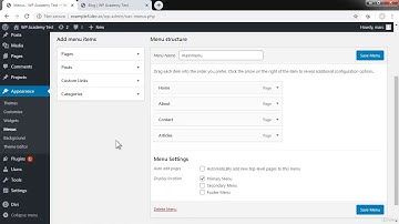 How to Setup a navigation bar In Wordpress