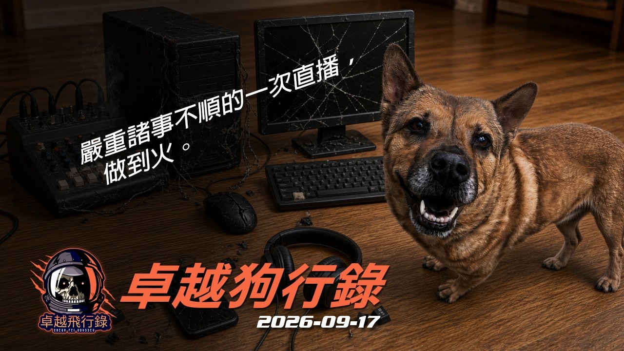 《卓越飛行錄》 2026/09/17 - 放狗+聽眾Open-Lines節目 - 歡迎提供分享Whatsapp +852 97895284