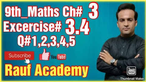 mathematics lec exercise#3.4 class 9 Question no 1,2,3,4,5 for English medium and Urdu medium
