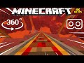 Nether Roller Coaster - 360 degree Minecraft [VR] Video