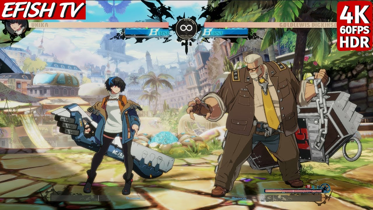 Unika vs Goldlewis Dickinson (Hardest AI) - Guilty Gear Strive