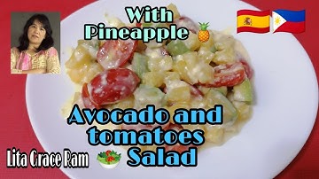 SIMPLE AVOCADO & TOMATO cherry salad /Lita Grace Ram