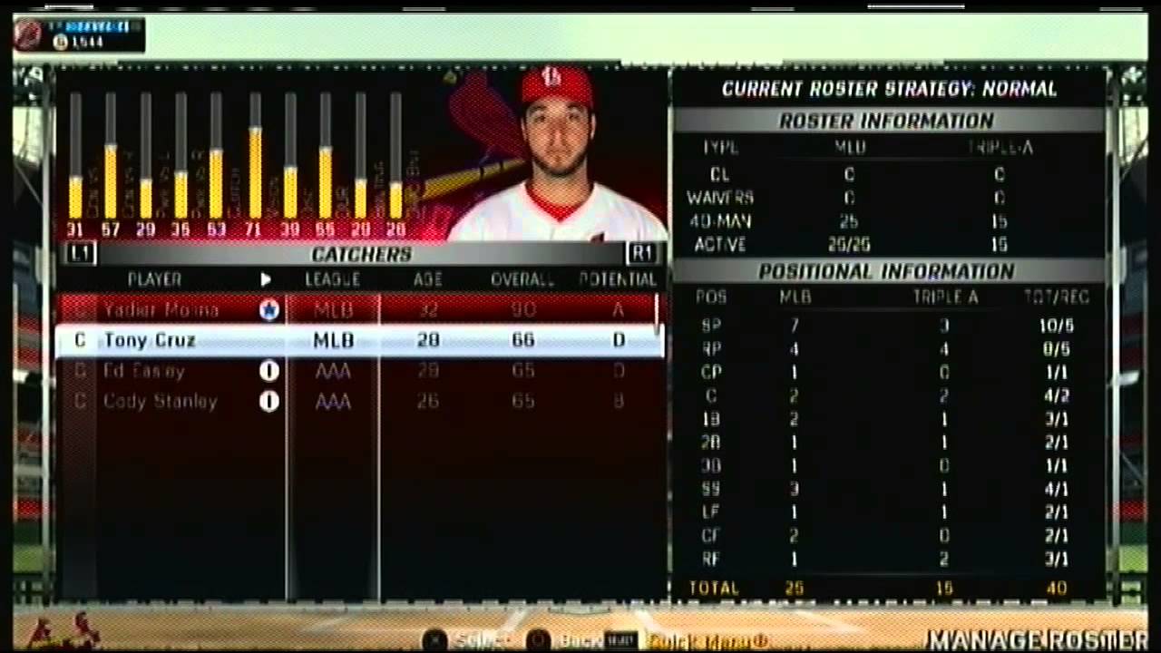 New Roster Update May 10 2015 St Louis Cardinals Team Roster MLB 15 The Show - YouTube