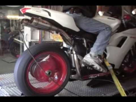 Ducati 848 - Werkes USA Exhaust Dyno - video from Competition Werkes