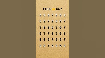 Find the number 867 - Math Quiz #math #quiz #shorts