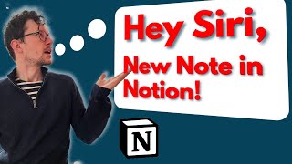 Siri now integrates with Notion!? II How to save Voice Notes to Notion Database (with Template) screenshot 5