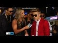 Justin Bieber Interview on the Purple Carpet - Believe Premiere, LA 2013