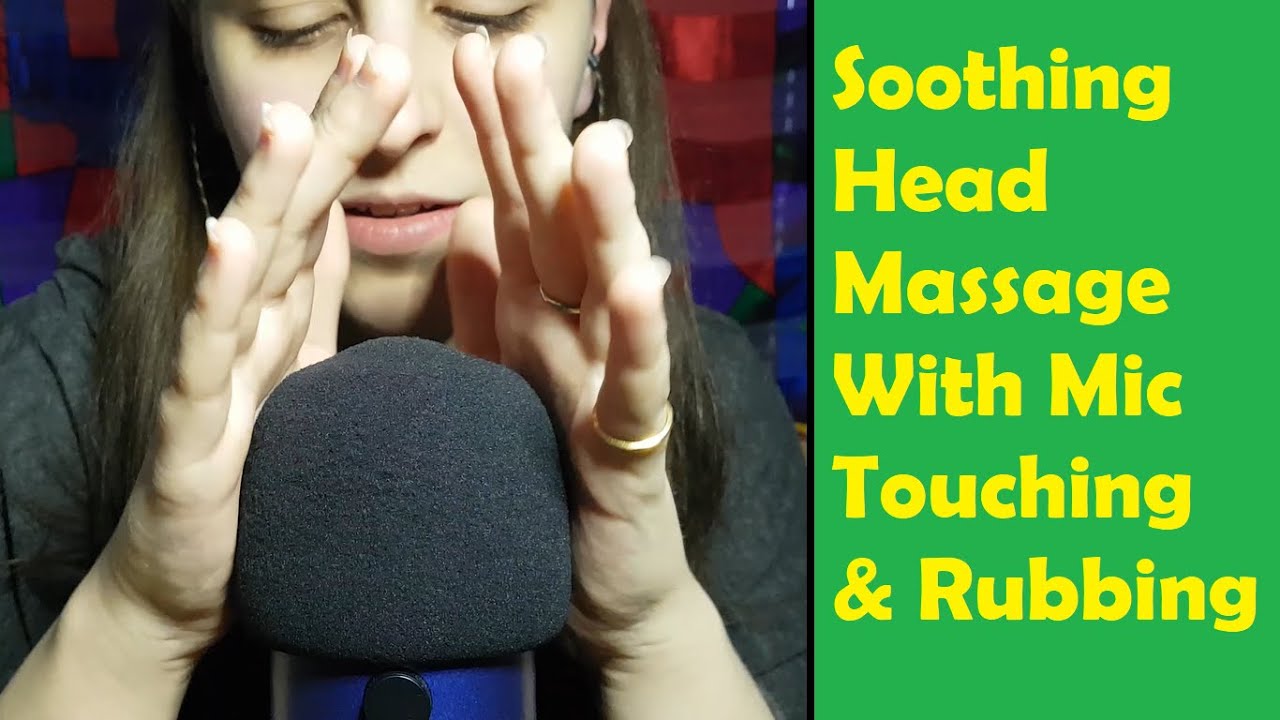 ASMR Head Massage/Foam Mic Cover Touching & Rubbing - Background ASMR - No Talking After Intro