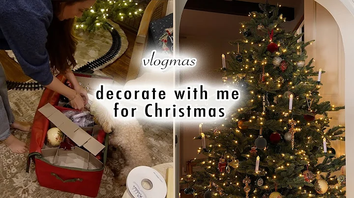 decorate with me for Christmas | VLOGMAS DAY 8 | MaCenna Lee