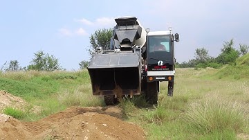 continue to launch the new design self loading concrete mixer truck