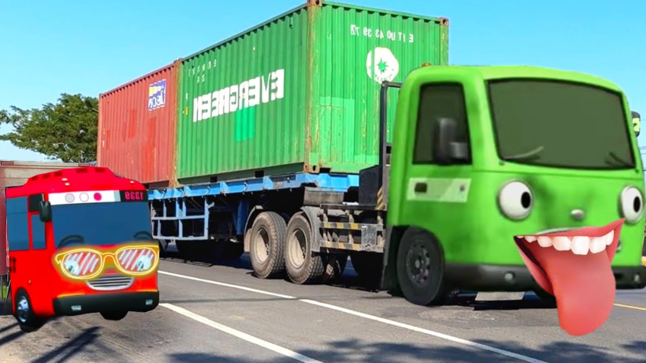 Wow Ada Truk Pasir Besar, Bus Telolet Basuri, Truk Oleng Joget, Truck Molen Mirip Frank Teman Tayo