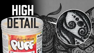 How Much Detail Can You Get With a Puff Ink