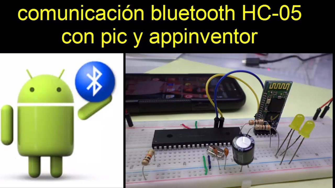 Comunicación bluetooth HC 05 con pic y appinventor