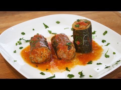 Video: Zucchine Ripiene Al Sugo