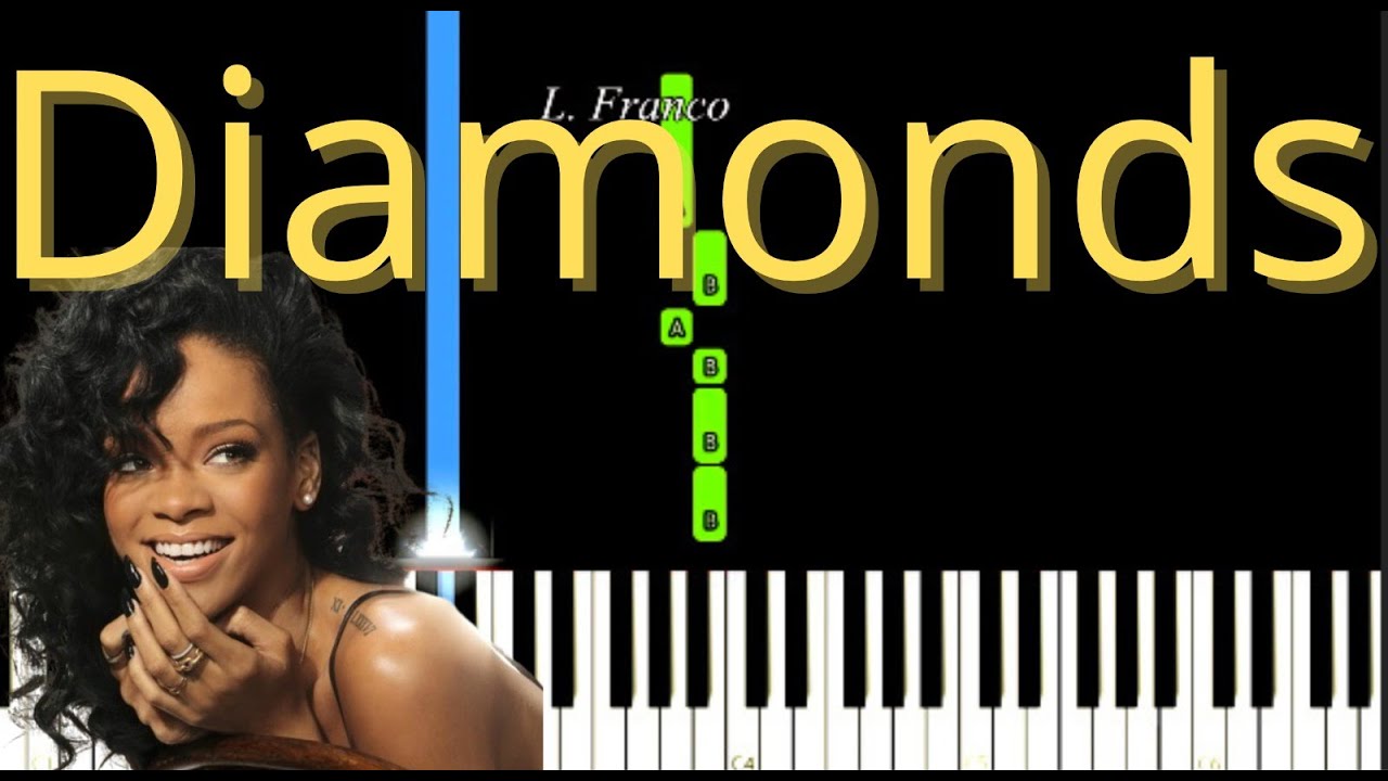 Diamonds Rihanna Easy Piano Tutorial