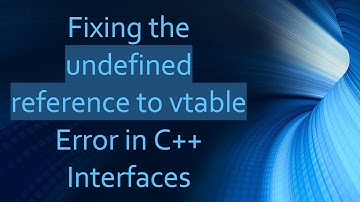 Fixing the undefined reference to vtable Error in C++ Interfaces