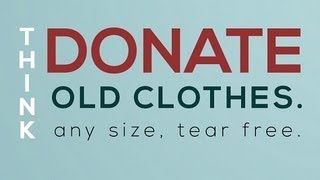 Don't Dump, Donate Old Clothes