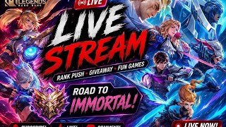 🔥 ROAD TO IMMORTAL LIVE | Rank Push Madness! | MLBB