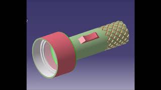 Torch design in CATIA.