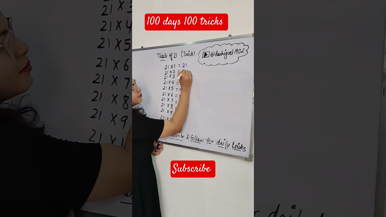 21 Table Trick 💪🤗 