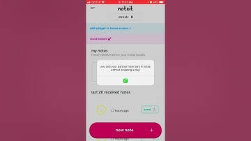 noteit widget app - will your history delete when streak breaks?
