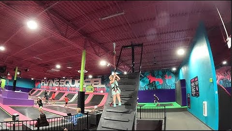 Aurelia JUMPS into a new adventure at Flying Squirrel Trampoline Park