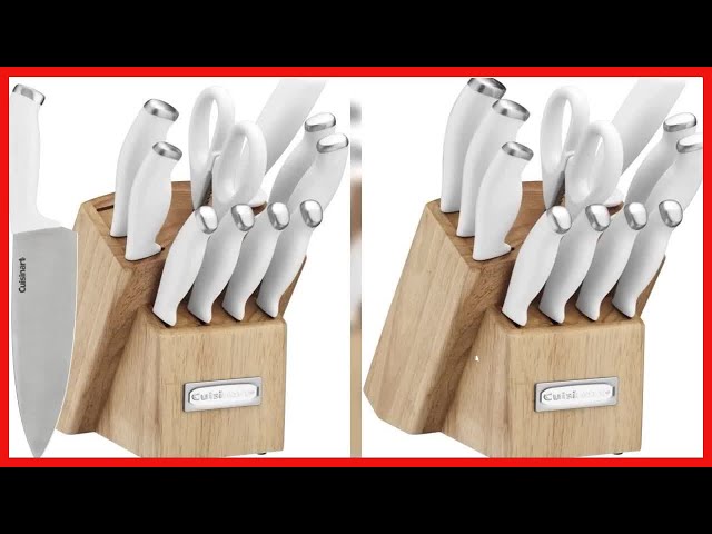 Cuisinart Classic ColorPro Collection 12-Piece Stainless Steel Knife Block  Set in White C77SSW-12P - The Home Depot