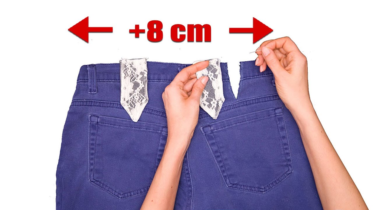 Here's how to take in your jeans waist in minutes without sewing