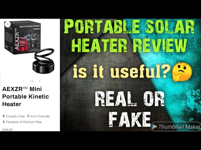 Portable Kinetic Mini Heater Auto Rotating Double Ring,Mini Solar Kinetic  Heater