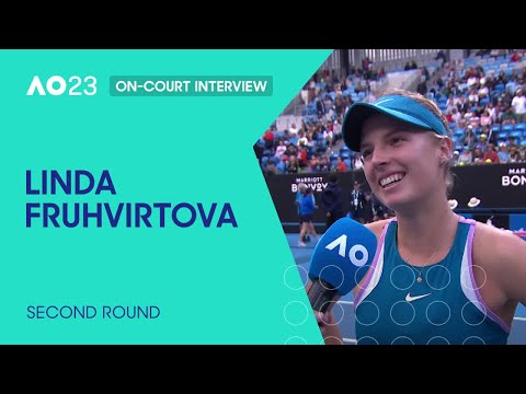 Linda fruhvirtova on-court interview | australian open 2023 second round