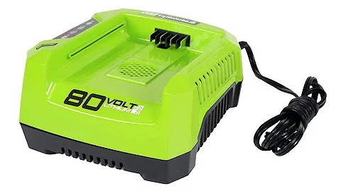 Greenworks PRO 80V Lithium Ion Single Port Rapid Battery Charger GCH8040 - Overview