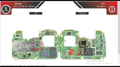 INFINIX HOT 50 PRO 5G X6881 Cpu Voltes In Out Shot Problem Ways Hardware Solution #borneoschematic #