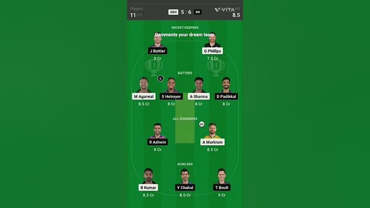 Dream 11 team SRH vs RR my picks #dream11 #ipl #srh #rr #dream team