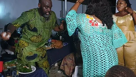 See the Boy That Challenge Funsho Adeolu, Rammy Shitta's Son Into Dance Battle As People Watch