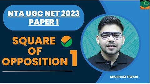 Square of Opposition-Part I I Hindi Explanation I By Shubham Sir I UGC NET 2023 I Mission Management